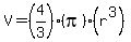 V=%284%2F3%29%28pi%29%28r%5E3%29