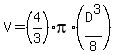 V=%284%2F3%29%2Api%2A%28D%5E3%2F8%29