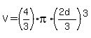 V=%284%2F3%29pi%2A%28%282d%29%2F3%29%5E3