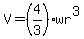 V=%284%2F3%29wr%5E3