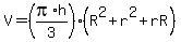 V=%28pi%2Ah%2F3%29%2A%28R%5E2%2Br%5E2%2BrR%29