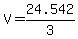 V=+24.542%2F3