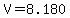 V=+8.180