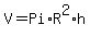 V=+Pi+%2A+R%5E2+%2A+h