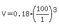 V=0.18%2A%28100%2F1%29%5E3
