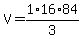 V=1%2F3%2A16%2A84