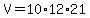 V=10%2A12%2A21