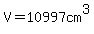 V=10997cm%5E3+