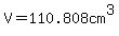 V=110.808cm%5E3