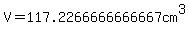 V=117.2266666666667cm%5E3