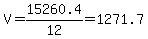 V=15260.4%2F12=1271.7