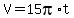 V=15pi%2At