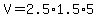 V=2.5%2A1.5%2A5