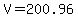 V=200.96