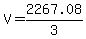 V=2267.08%2F3