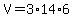 V=3%2A14%2A6