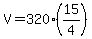 V=320%2815%2F4%29