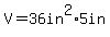 V=36in%5E2%2A5in