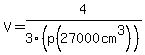 V=4%2F3%28p%2827000cm%5E3%29%29