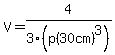 V=4%2F3%28p%2830cm%29%5E3%29
