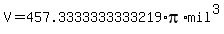 V=457.3333333333219%2Api%2Amil%5E3