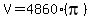 V=4860%28pi%29