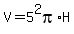 V=5%5E2pi%2AH