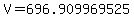 V=696.909969525