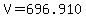 V=696.910