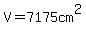 V=7175cm%5E2