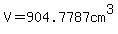 V=904.7787cm%5E3