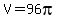V=96pi
