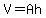 V=Ah