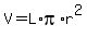 V=L%2Api%2Ar%5E2