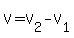V=V%5B2%5D-V%5B1%5D