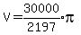 V=expr%2830000%2F2197%29pi