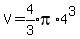 V=expr%284%2F3%29%2Api%2A4%5E3
