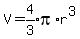 V=expr%284%2F3%29pi%2Ar%5E3