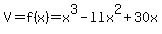 V=f%28x%29=x%5E3-llx%5E2%2B30x