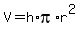 V=h%2Api%2Ar%5E2