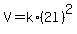 V=k%2A%282l%29%5E2