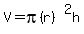 V=pi%28r%29%5E2h