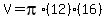 V=pi%2A%2812%29%2816%29