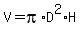 V=pi%2AD%5E2%2AH