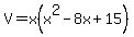 V=x%28x%5E2-8x%2B15%29