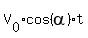 V%5B0%5D%2Acos%28alpha%29%2At