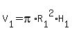 V%5B1%5D=pi%2AR%5B1%5D%5E2%2AH%5B1%5D