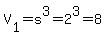 V%5B1%5D=s%5E3=2%5E3=8