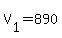 V%5B1%5D+=+890