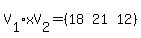 V%5B1%5DxV%5B2%5D=%28matrix%281%2C3%2C%0D%0A18%2C21%2C12%29%29